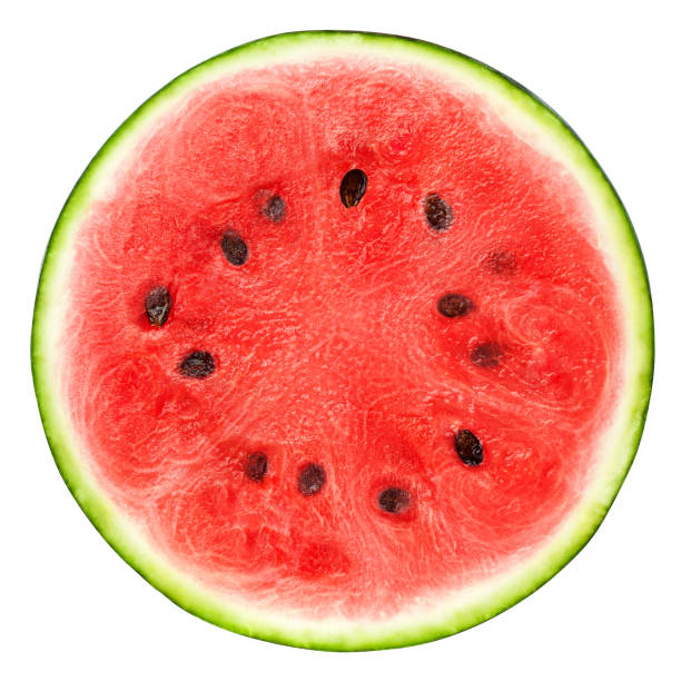 istock watermelon slice isolated on white background, clipping path, full depth of field 1352320871
