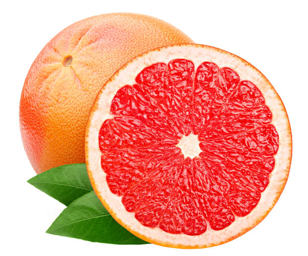 istock grapefruit isolated on white background, clipping path, full depth of field 1352326655