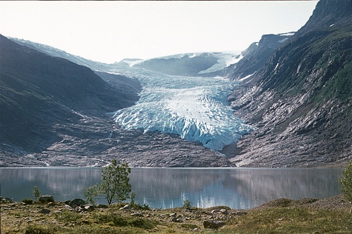 Norway, 1972. The Svartisen Glacier.