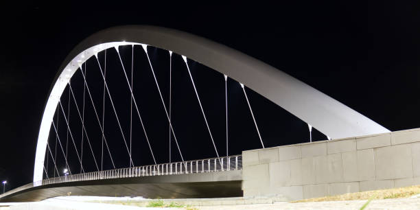 istock night photo of a modern strallated bridge 1352335655