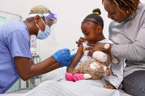 istock Nurse giving hospitalized sick child a vaccination 1352346214