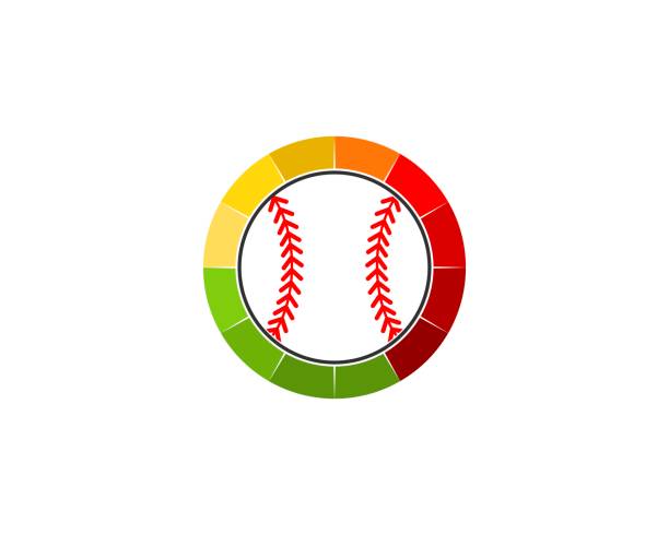 baseball in der tachoanzeige - traditional sport sports flag golf flag golf stock-grafiken, -clipart, -cartoons und -symbole