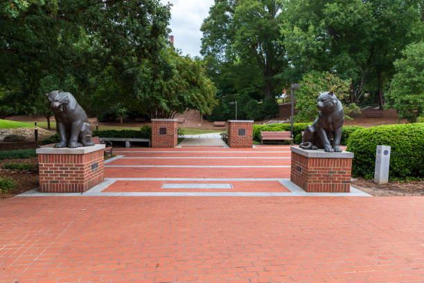 memorial park sur le campus de l’université clemson - clemson photos et images de collection