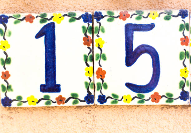 istock Mexican Ceramic House Address Tiles: 15 1352376610