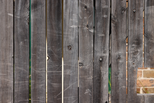 Wooden fence in the coutryside