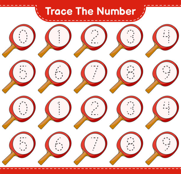 Table Tennis Racket Trace 80+ Playing Table Tennis At Home Stock Illustrations, Royalty-Free ...