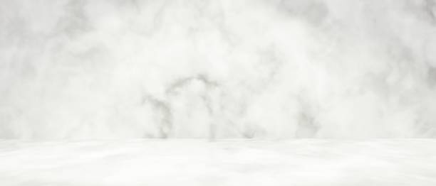 istock Abstract minimal scene with white marble background 3d render. White empty space room for showing.　Bright, clean, horizontal banner 1352391073