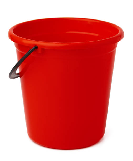 istock Single plastic bucket isolated on a white background 1352398493