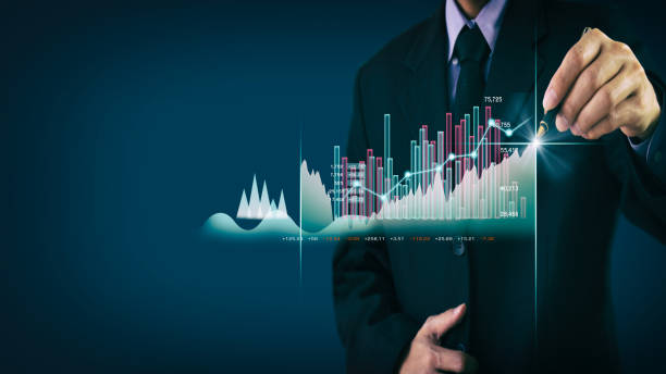 Stock market or forex trading graph and candlestick chart suitable for financial investment concept. Economy trends background for business idea and all art work design. Abstract finance background. Stock market or forex trading graph and candlestick chart suitable for financial investment concept. Economy trends background for business idea and all art work design. Abstract finance background. trader wall street stock market analyzing stock pictures, royalty-free photos & images