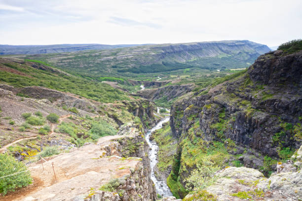 istock Surrounding at Icelands highest waterfall, Glymur - Raw nature 1352399583