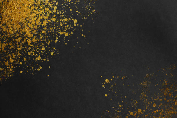 nền hình ảnh nhật bản với hoa văn giật gân vàng trên giấy đen mờ - byobu bức ảnh hình ảnh sẵn có, bức ảnh & hình ảnh trả phí bản quyền một lần