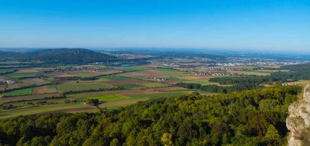 On Top of Mountain Staffelberg Germany Beautiful Landscapes Germany bad staffelstein stock pictures, royalty-free photos & images