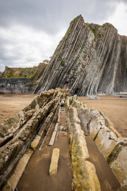 istock Zumaia flysch. Guipuzcoa. Basque Country, Spain 1352422704