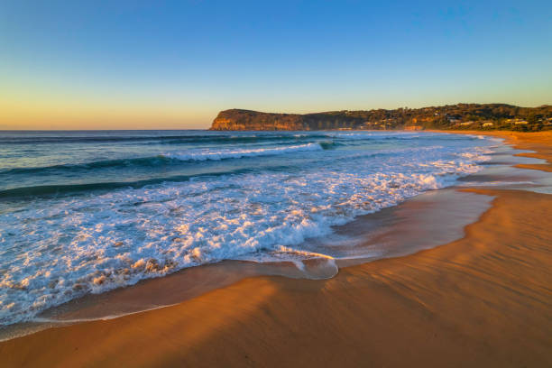 istock Surfs up aerial sunrise seascape 1352422827