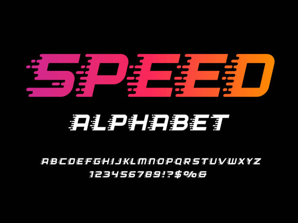 Speed font Clipart Vector PNG , SVG, EPS, PSD, AI