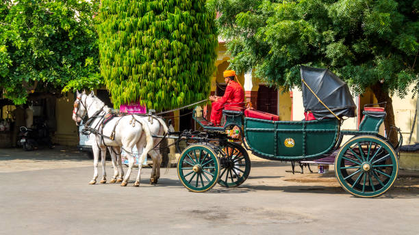 Jaipur, Rajasthan - 18 Oct, 2019 - The City Palace Jaipur offers chariot ride