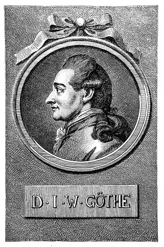 Illustration of a Johann Wolfgang von Goethe
