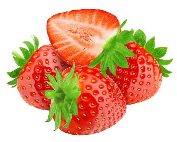 istock strawberry isolated on white background, clipping path, full depth of field 1352440104