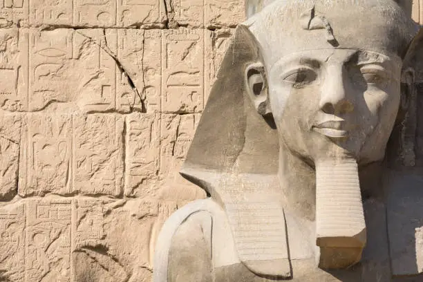 Pharaoh's statue at Luxor temple, Egypt