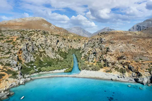 Photo of Landscape with Preveli beach, Crete