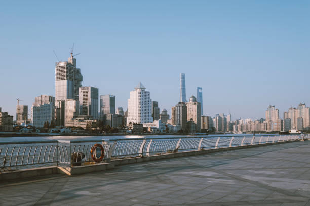 istock Shanghai pudong city skyline 1352457920
