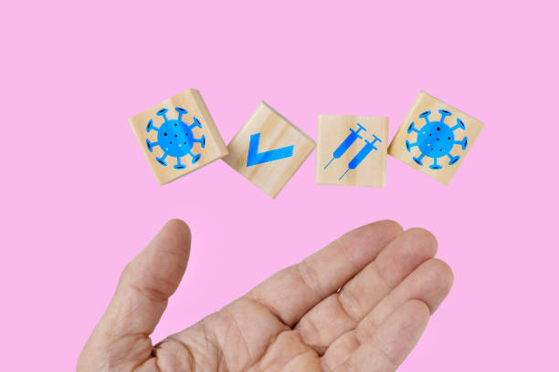 istock A hand and levitating wooden cubes. 1352461402