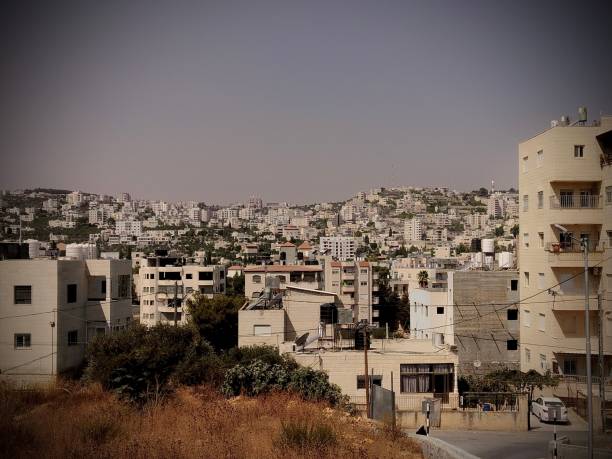 as colinas rochosas de beit jala - muro da cisjordânia fotos - fotografias e filmes do acervo