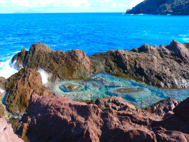 istock Natural pool at Saba, Dutch Antilles 1352465021