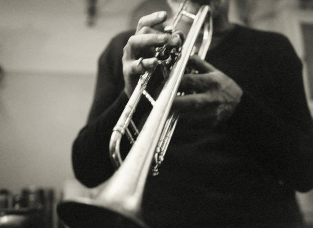 istock The hands of the trumpet player. 1352466332