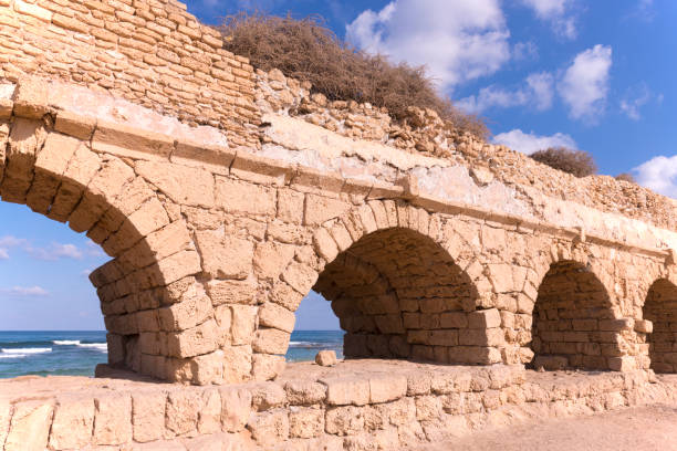 istock Ancient ruins of Caesarea Aqueduct 1352472023