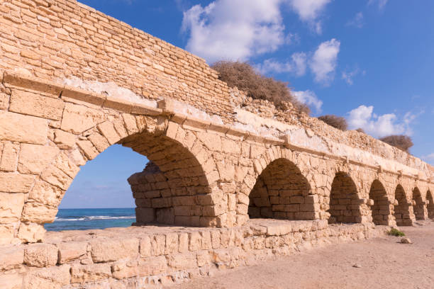 istock Ancient ruins of Caesarea Aqueduct 1352472124