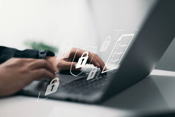 istock Cybersecurity is defined as the concept of data protection and safe internet access. 1352476384