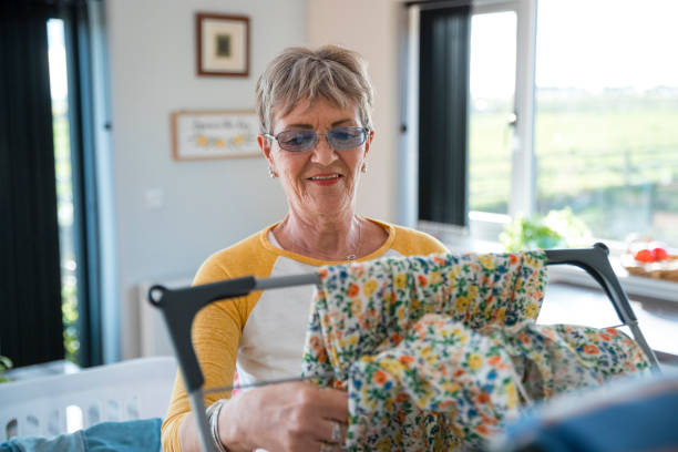 istock Hanging Washing on the Clothes Rack 1352477696