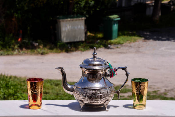 istock Oriental style pitcher tea carafe decanter 1352482307