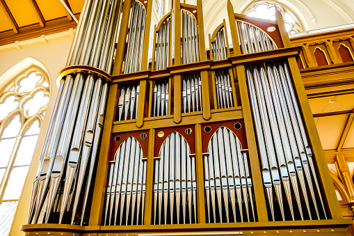 organ in church, beautiful photo digital picture