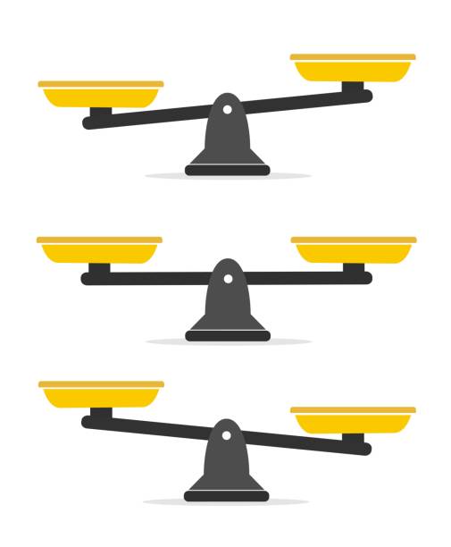 istock Simple set of different scales in a flat style on white background 1352482486
