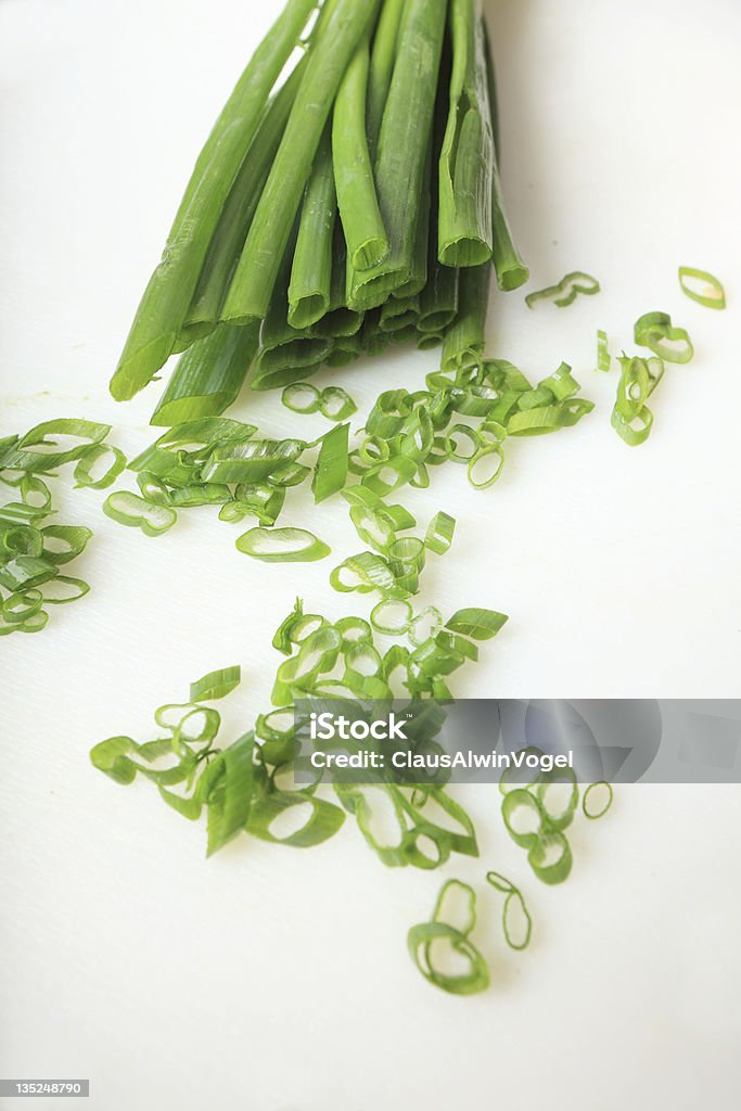 Frische Frühlingszwiebeln und Schnittlauch - Lizenzfrei Schnittlauch Stock-Foto