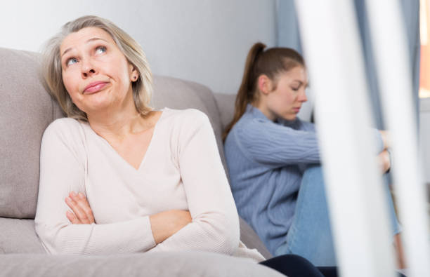istock Offended woman and daughter 1352499995