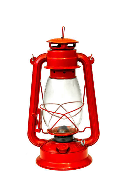 istock Vintage oil lamp on a white background 1352503691