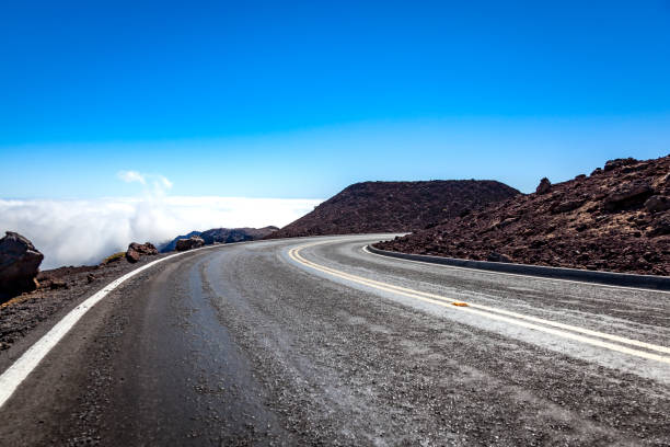 istock curvey road above the clouds, hawaii islands 1352506170