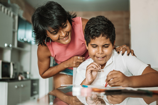 Mother, Child, Autistic, Special Education, Home Interior