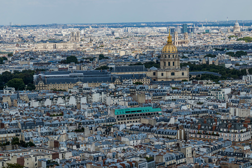 Panorama of Paris cityscape with Eilffel tower and city view