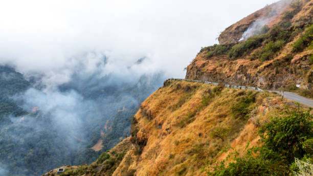 istock Scenic view of himalayan range from hill station Chakrata 1352527460