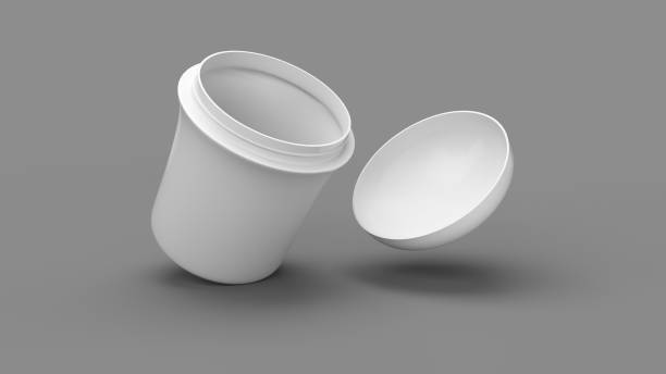 istock Dome cosmetic jar Blank Cosmetic Container for Cream 3D rendering 1352531896