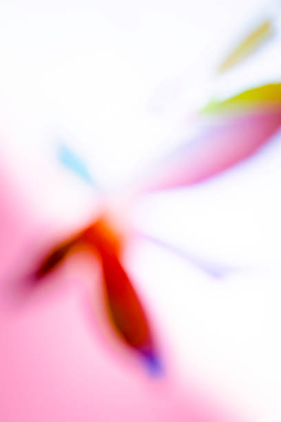 Falling autumn leaves, motion blur photography.