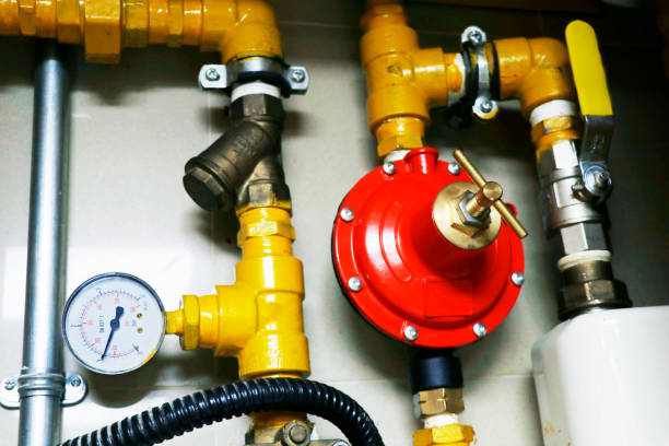 istock liquid petroleum gas (lpg) valve and pipe line system, kitchen and catering fuel supply 1352537266