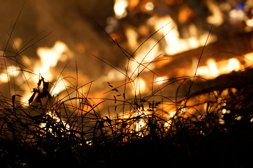Agricultural burn off of farming materials in far North Queensland, Australia