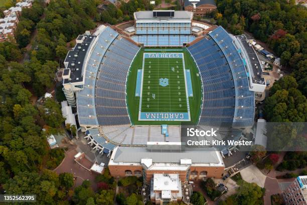 University Of North Carolina At Chapel Hill Football Stadium Football In The Forest Stock Photo - Download Image Now