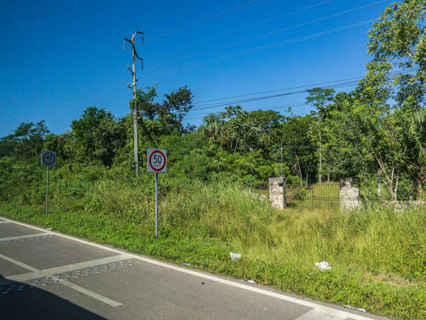 istock 50 km/h Speed Limit Sign in Mexico 1352562431