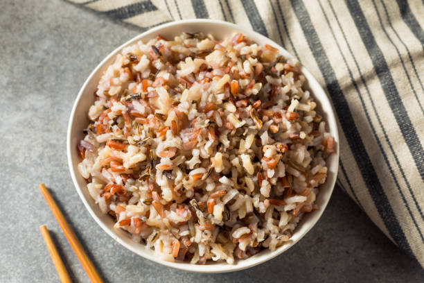 istock Healthy Homemade Cooked Wild Rice 1352567151